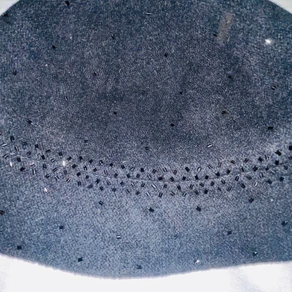 Nine West Wool Blend Bucket Hat w/ Sequin Detailing - 22 1/2 Band Size - Picture 2 of 9